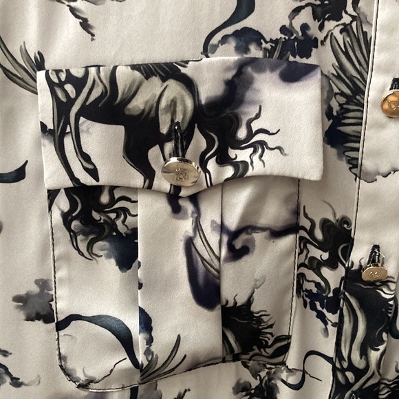 BABYLON / W LES FEMMES Pegasus horse blouse size 44 - Picture 4 of 13